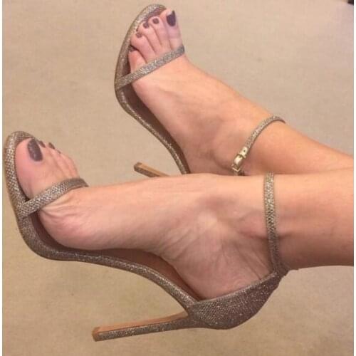 Moraima Snc Summer High Heel Shoe Sexy Ankle Strap Woman Sandal Thin heels Buckle Strap Gladiator Shoe Dress Heels