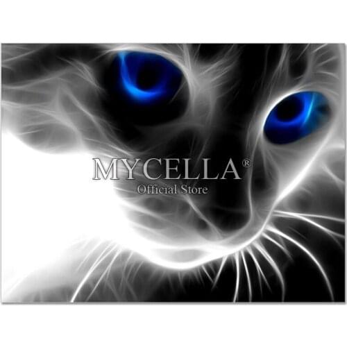 Cartoon 5D DIY Diamond Painting Cat Cross Stitch Diamond Embroidery Full Round Rhinestone Needlework Mosaic Crafts Home Decor