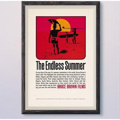 N417 THE ENDLESS SUMMER Vintage Classic Movie Wall Silk Cloth HD Poster Art Home Decoration Gift