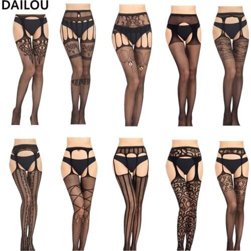 New Black Cute Sexy Pantyhose Woman Happy Funny Cute Fishnet Stockings Sweet Lace Flower Knee High Socks Girls Christmas Gifts
