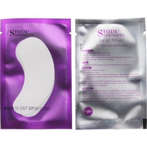 20 pcs Hydrogel Gel Eye Patches for Individual Eyelash Extension Eyepads Eyelash Patch Lashes Extension Mask Eyepad Makeup Tool