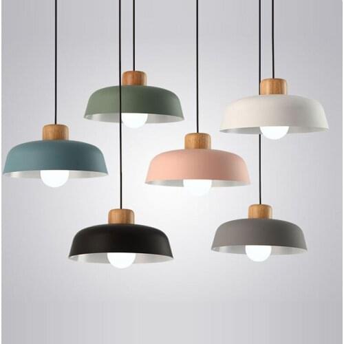 Nordic Industrial Style Pendant Lamp LED Restaurant Bar Hanging Lights Home Living Room Decoration Bedroom Kitchen Light Fixture