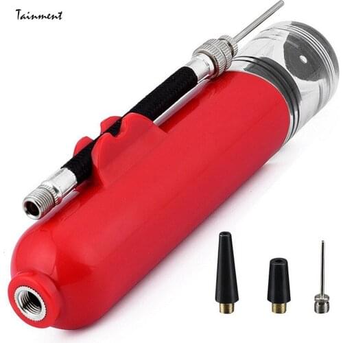 Portable Mini Ball Pump Inflator Pump for Basketball Football Volleyball Inflatable Needle Nozzle Accessories 5 Colors Optional