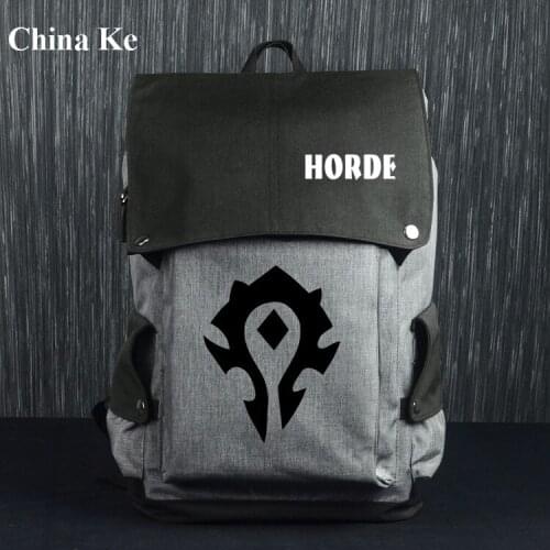 Game World StarCraft Herde Allience Lion USB Backpack Bag Zipper Messenger School Student Book Daypack Large Travel Bag