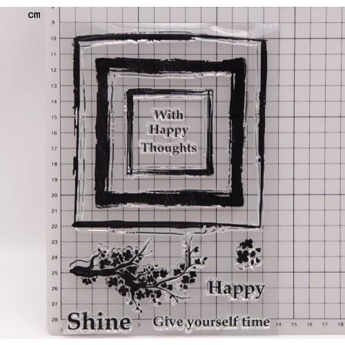 Happy CLEAR STAMPS DIY Scrapbooking Card Album Paper Craft Rubber Transparent Silicon Clear Stamp