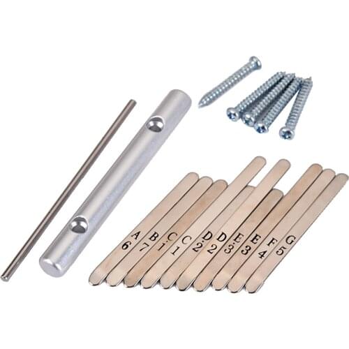 Steel 10 Keys Kalimba African Mbira Thumb Piano DIY Kit Percussion Instruments Accessories