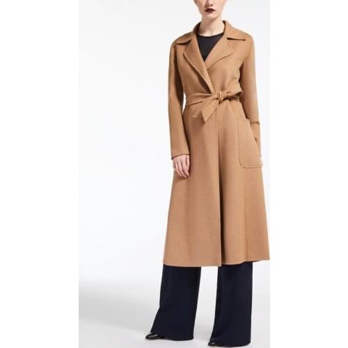 Women Brief Europe Winter Xlong Overcoat 2020 NEW Black Camel Outwear Coat Loose XXL Cardigans Full Sleeve Elegant Womens Coats