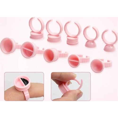 100Pcs Microblading Disposable Caps Pink Ring Tattoo Ink Cup For Women Men Tattoo Needle Supplies Accessorie Makeup Tattoo Tool