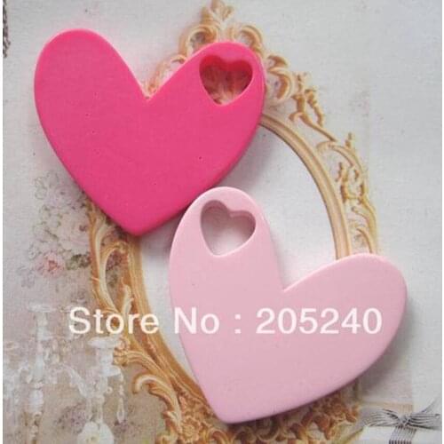 18pcs Hot Sale Kawaii Flat Back Resin Heart For DIY Phone Decoration