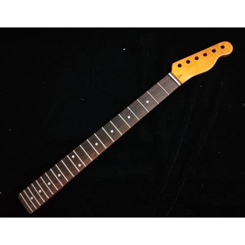 22 frets flame Maple Neck Rosewood Fingerboard for TELE style Electric Guitar