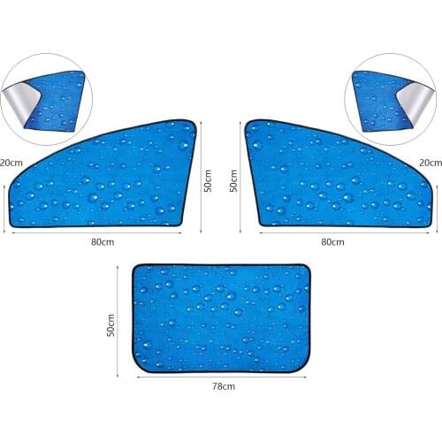 4-pack Car Magnetic Side Window Cling Sunshade Shade Professional