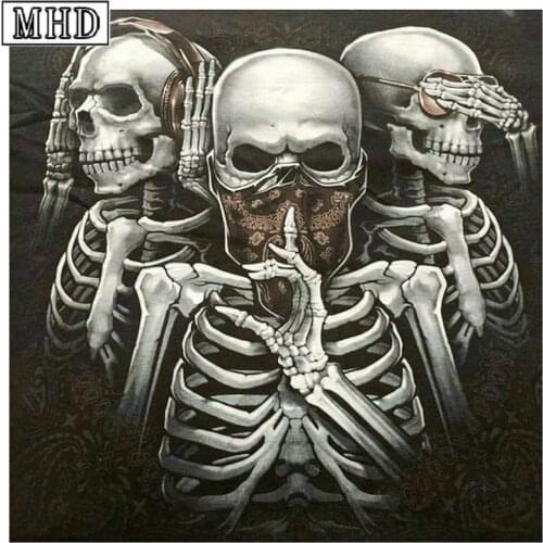 5d diamond painting skull full square / round Dutch Andre Hazes canvas embroidery mosaic cross stitch