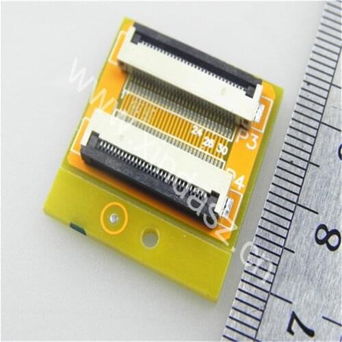 Free shipping 25*24mm 0.5mm pitch 30pin to 30pin Extended Connector Adapter plate ffc converter board