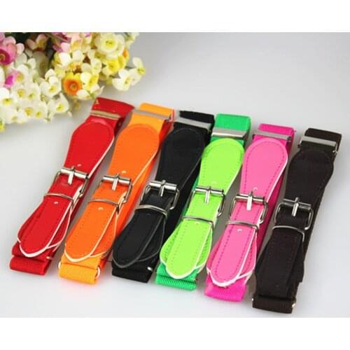 Children Leather Belts For Boys Girls Kid Waist Strap Waistband Easy Metal Buckle For Jeans Pants Trousers Adjustable Belt