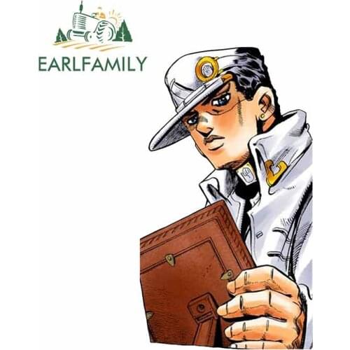 EARLFAMILY 13cm x 7.3cm for Jojos Bizarre Adventure Fine Car Stickers Fashion Waterproof Sunscreen Sticker Waterproof Decal