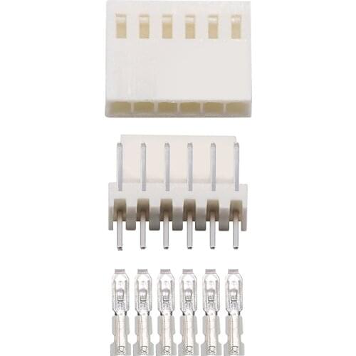 100 pcs/Lots KF2510 2.54 6P Connector Leads Header Housing Pin header Terminal