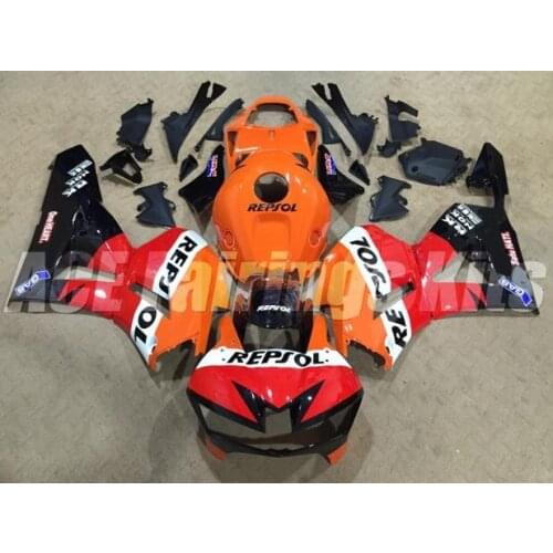 4Gifts Injection mold New ABS Fairings Kit Fit for HONDA CBR600RR F5 2013 2014 2015 2016 2017 2018 bodywork set Red orange