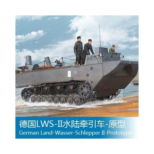 Trumpeter Assembled Military Model 1/35 German LWS/II Shui-Lu Amphibious Traction Freight Truck Prototype 82461