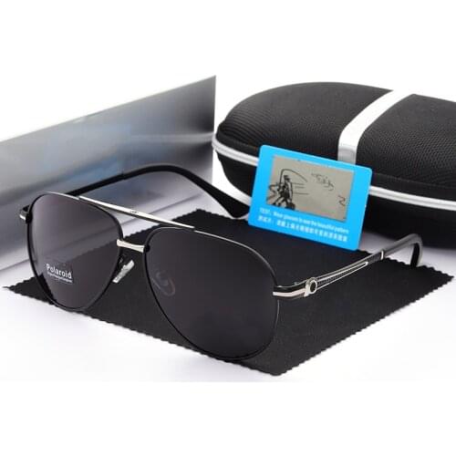 Fashion Retro Sunglasses Men Polarized Driving Coating Glasses UV400 Mercede Metal Pilot Outdoor Sports Gafas De Sol Hombre 749