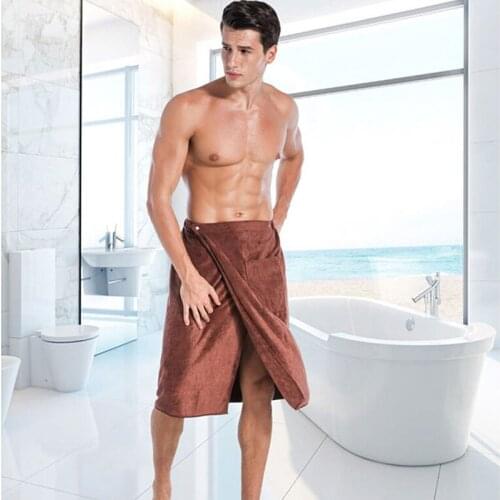 Soft Man Wearable Bath Towel With Pocket Soft Mircofiber Magic Swimming Beach Towel Blanket