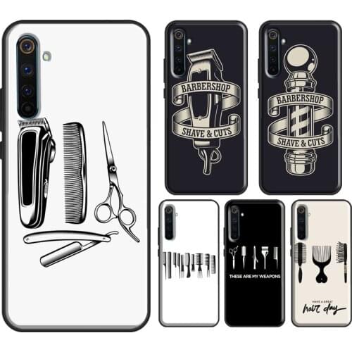 Barber Shop Hair Stylist Case For OnePlus Nord 7 8 Pro Realme 6 Pro 7 C3 XT X7 For OPPO Find X2 Reno 4 Pro Cover