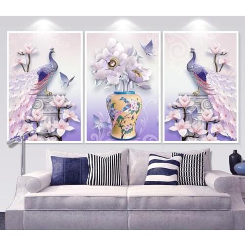 Peacocks,diamond mosaic animals 5d diy handmade diamond embroidery rhinestones painting full square/round drill home decor gift