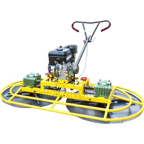 Hand-held Double Disc Troweling Machine Cement Concrete Pavement Smoothing Machine Gasoline Floor Construction Building Tools