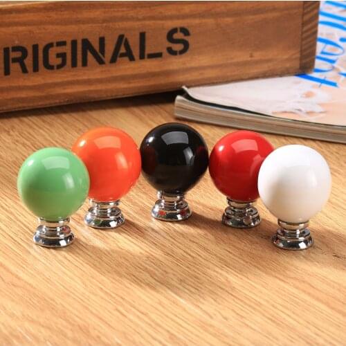 Cute Ceramic Handles Drawer Knobs Cabinet Knob Door Handles Single Hole Cupboard Handles With Screws Furniture Pulls Knobs