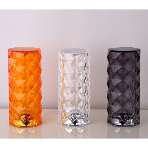 High Quality Acrylic Imitation Crystal Table Lamp Charging Touch Bar Table Lamp Led Atmosphere Night Light Lamps for Living Room