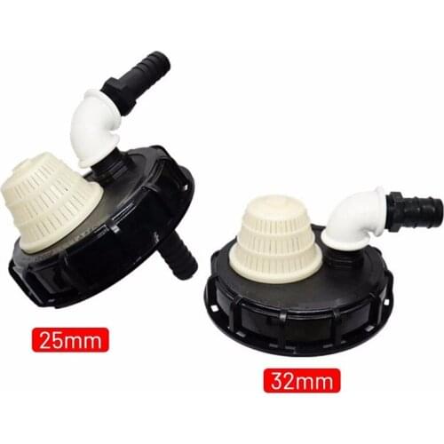 Output IBC Tank Adapter Lid with Suction Set & Suction Tube Ventilation for Pump Water Tight