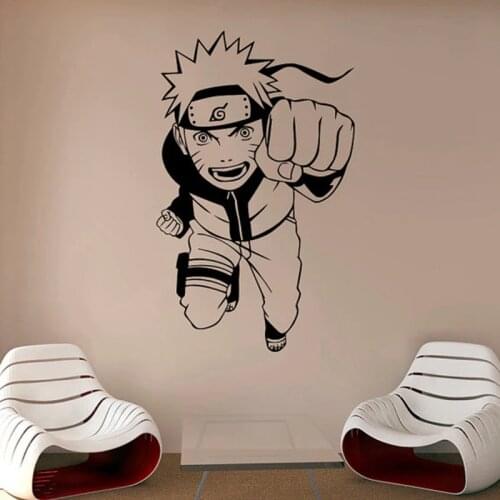 Naruto Wall Vinyl Decal Anime Wall Sticker Cartoon Home Art Decor