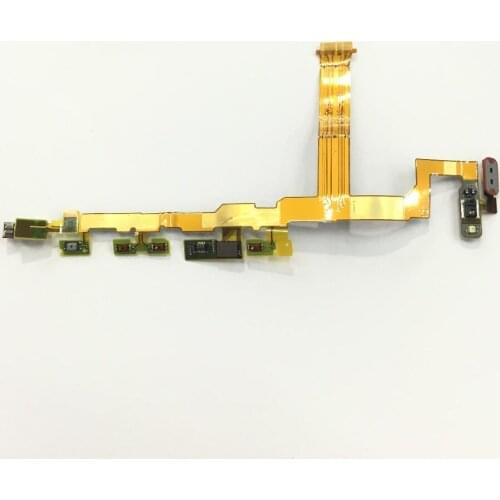 1PCS for Sony Motherboard Power & Volume & Mic Ribbon Flex Cable for Sony Xperia Z5 mini Version