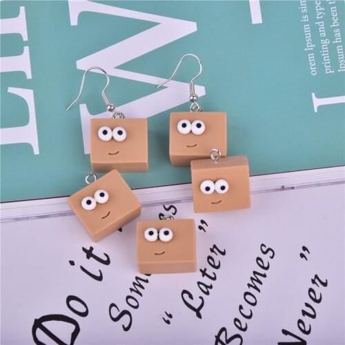 10pcs 20x17mm Cute Cartoon 3D Bread Charms Pendant for Diy Earring Keychain Jewelry Making