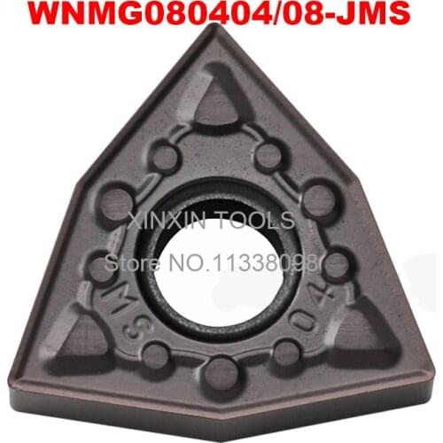 10PCS WNMG080408-JMS External Turning Tool Carbide Insert For Lathe For Stainless Steel Accesorios De Torneria