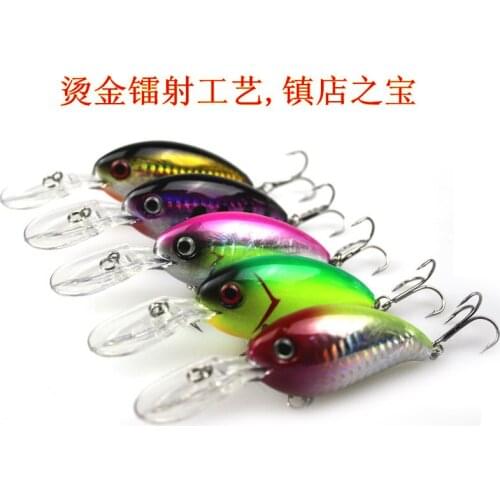100pcs/lot Crank Fishing Lures artificial 2015 new 10cm rock explosion of bionic bait bait lure external laser bronzing