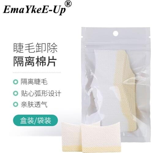 40pcs Eyelash Extension Remover Cotton Pads Isolate Eye Pillow Pad Under Eye Protection Patches For Removing Grafting Eye Lashes