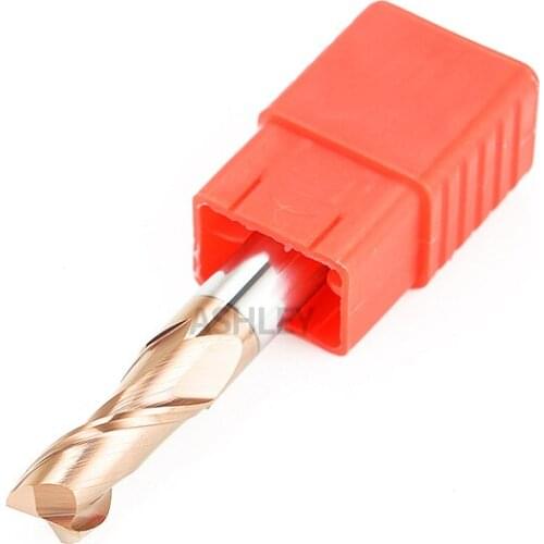 55-degree bronzed two-edge tungsten steel end mills with flat ends d8-D12 carbide plain bottom end mills