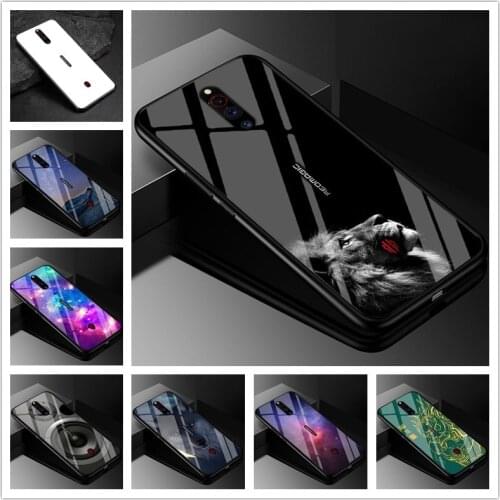 For ZTE nubia Red Magic 5G Case Tempered Glass Phone Case for ZTE nubia Red Magic 5G 6.65'' Hard Phone Back Fashion Cover Cases