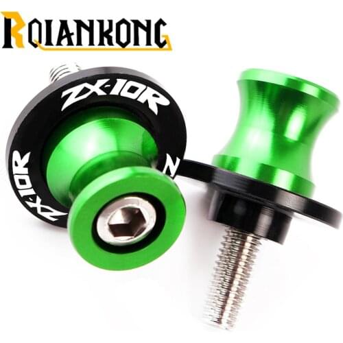 For Kawasaki ZX10R ZX-10R ZX 10R 2011-2018 2017 2016 2015 8MM Motorcycle Swingarm Spools Slider Stand Screws Swingarm Sliders
