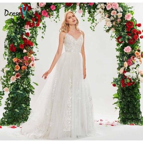 Dressv V-neck Wedding Dresses