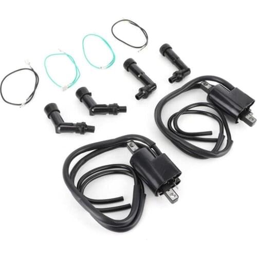 Ignition Coil+Spark Plug Cap Set 30510-333-013 Fit for Honda CB350F CB400F CB500 CB550 Auto accessories