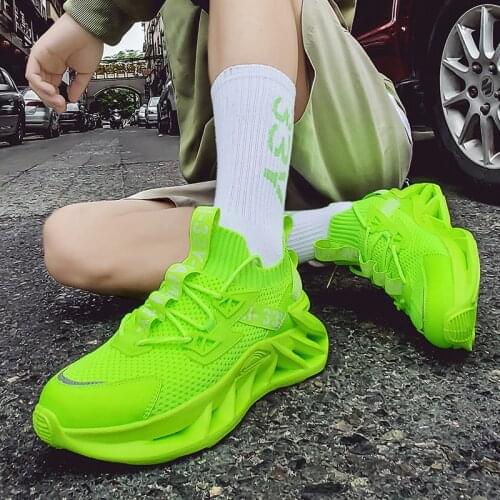 Breathable Summer Men Sock Sneakers Big Sole Running Shoes Comfortable Outdoor Walking Trainers Street Dancing Shoes Trending 46