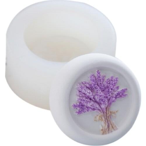 Lavender Soap Silicone Mould Aroma Plaster Molds Bouquet DIY Silicone Scented Candles Silica Gel Diffusion Stone Silicone Rubber