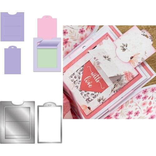 Metal Cutting Dies Exploding Box Slider Mechanism For DIY Scrapbooking Embossing Album Paper Cards Dies 2021 New