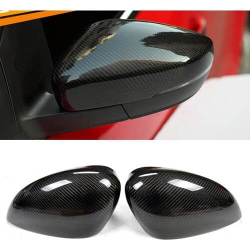 New Carbon Fiber Car Side Door View Mirrors Replacment Cover For Ford Mondeo 2013