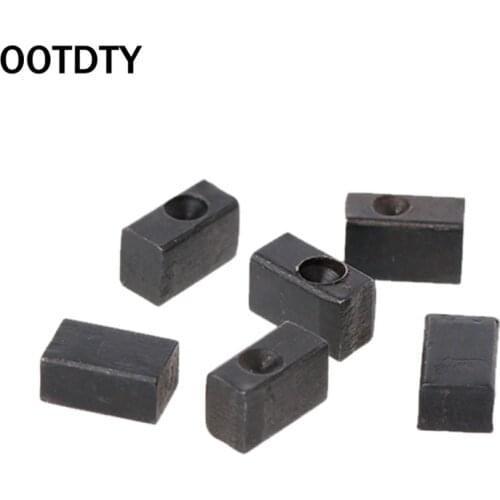 OOTDTY 6 Pcs Electric Guitar Tremolo Bridge Saddle Clamp Locking String Insert Block