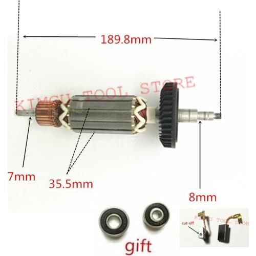 ARMATURE Rotor Anchor AC220-240V Replace for MAKITA 9565C 9565CV 9565CVR 9565PC 9565PCV 515228-2 9564CV 9565PCV 9564PCV