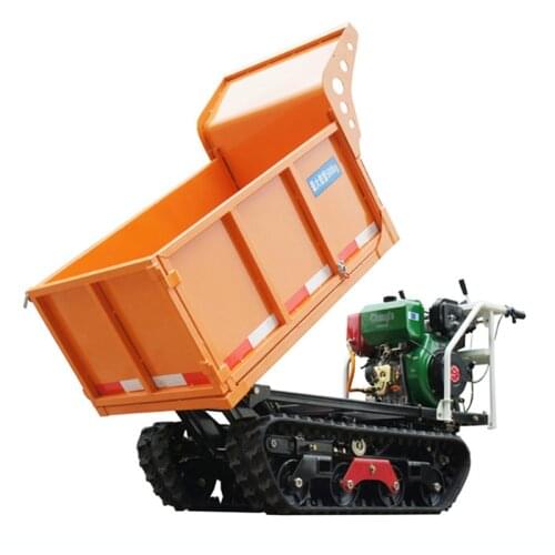 Diesel 10hp Crawler Transport Truck Self-unloading Mountain Construction Site Sandstone Hill Climbing Agricultural Vehicle