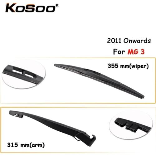 KOSOO Auto Rear Car Wiper Blade For MG 3,355mm 2011 Onwards Rear Window Windshield Wiper Blades Arm,Car Accessories Styling