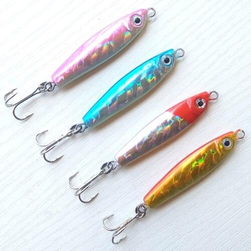 21g/58mm Lead fish Lead Jigs strong VMC fishing hook Metal fishing lure